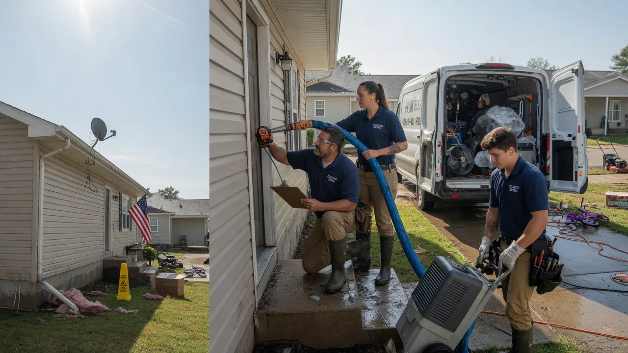 Ceiling Water Damage Restoration in Muldrow, OK near me